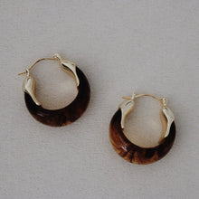 Load image into Gallery viewer, ivory and ember hoops
