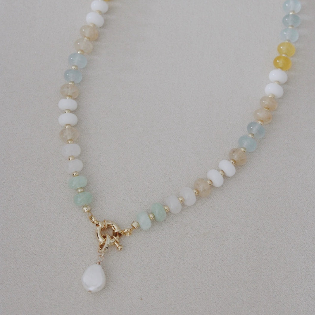 seaside beaded necklace