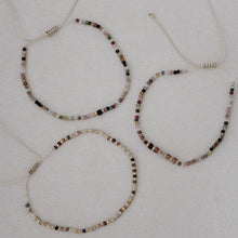 Load image into Gallery viewer, mini gemstone slider bracelets
