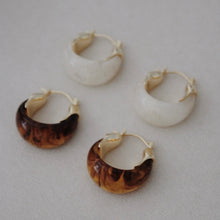 Load image into Gallery viewer, ivory and ember hoops
