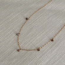 Load image into Gallery viewer, dark gemstone necklace
