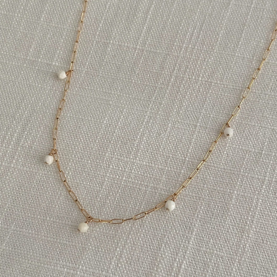 gemstone remi rain necklace