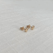 Load image into Gallery viewer, gold filled heart studs
