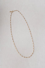 Load image into Gallery viewer, white enamel gold necklace
