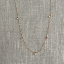 Load image into Gallery viewer, delicate pearl rain necklace

