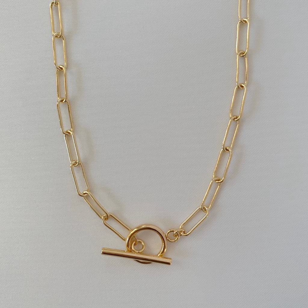toggle paperclip necklace