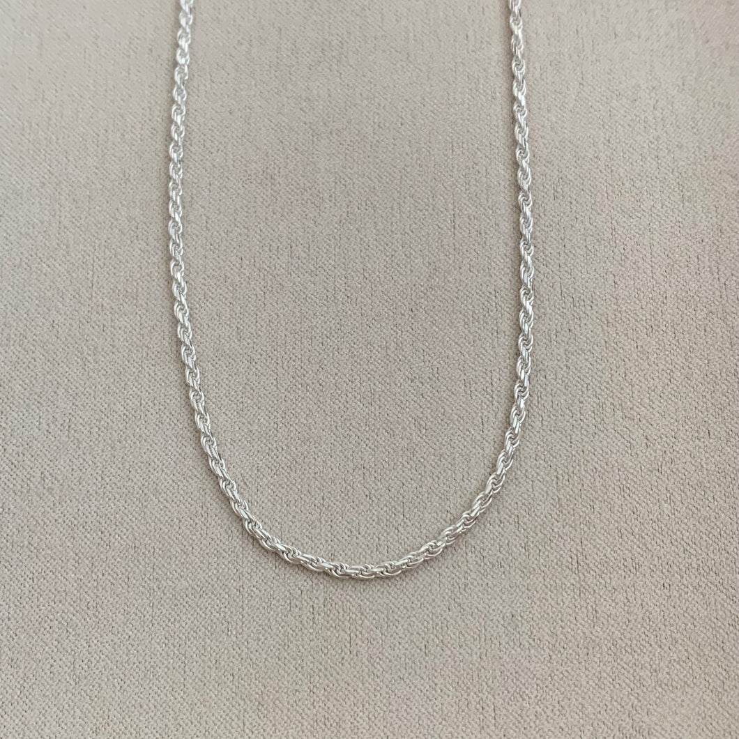 sterling rope necklace