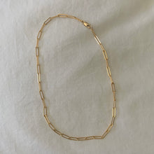 Load image into Gallery viewer, 14k gold filled paperclip necklace
